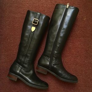 Coach Black Leather Boots